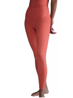 Nike Women’s Zenvy Leggings – Coral, Size M – Yoga Athletic Pants